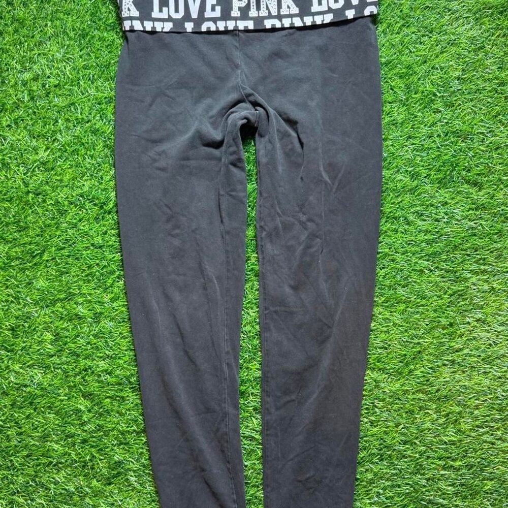 Victoria's Secret y2k black love pink fold-overs with gemstone Size S